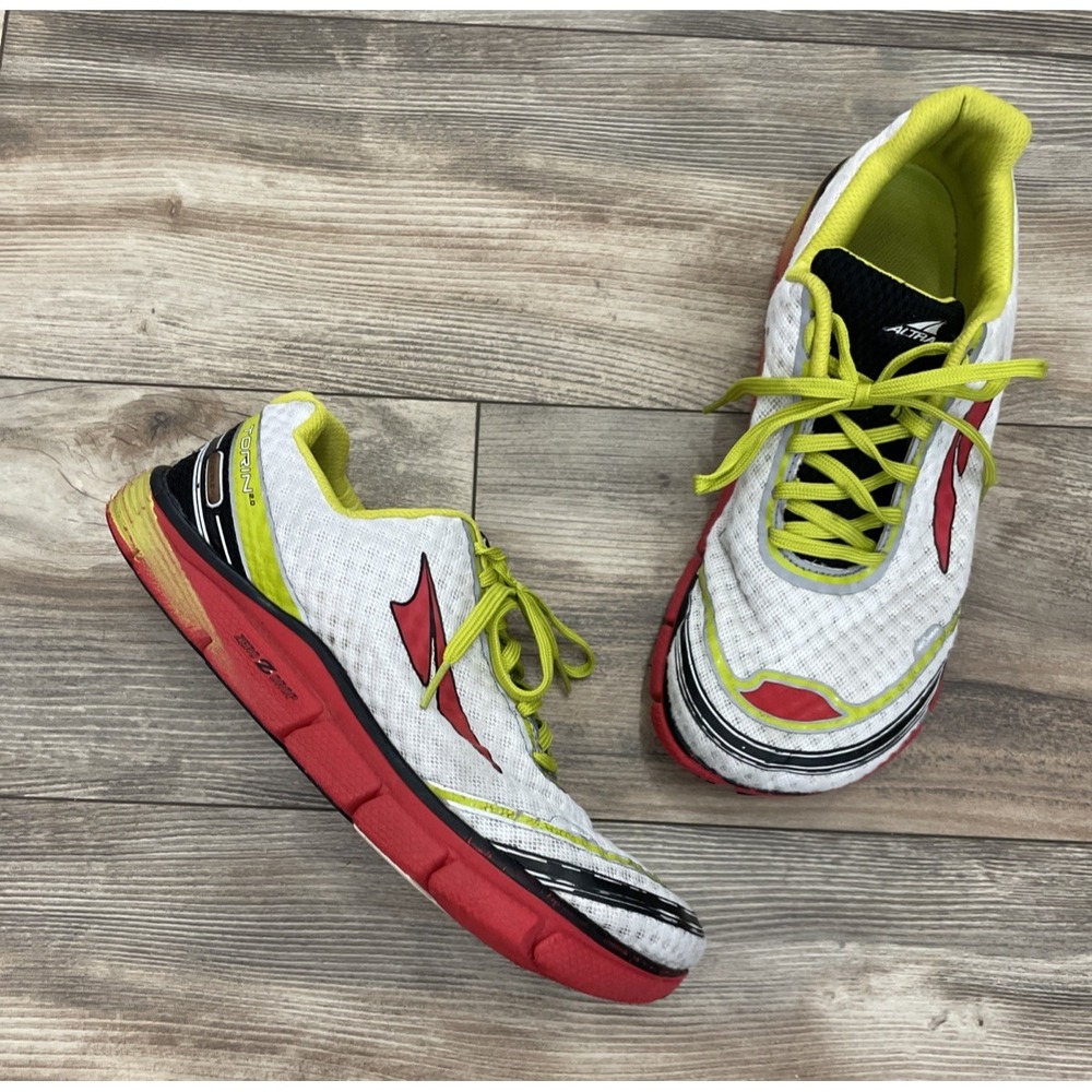Altra Torin 2.0 Zero Drop US A1534-1 Running Shoe White/Red/Yellow Men's 10.5